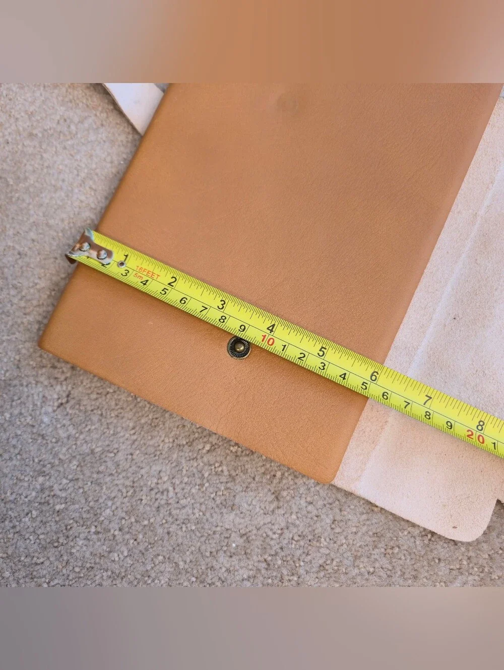 Genuine Italian Leather Journal Pratesia Florence Made In Italy 8.5”x6” Tan